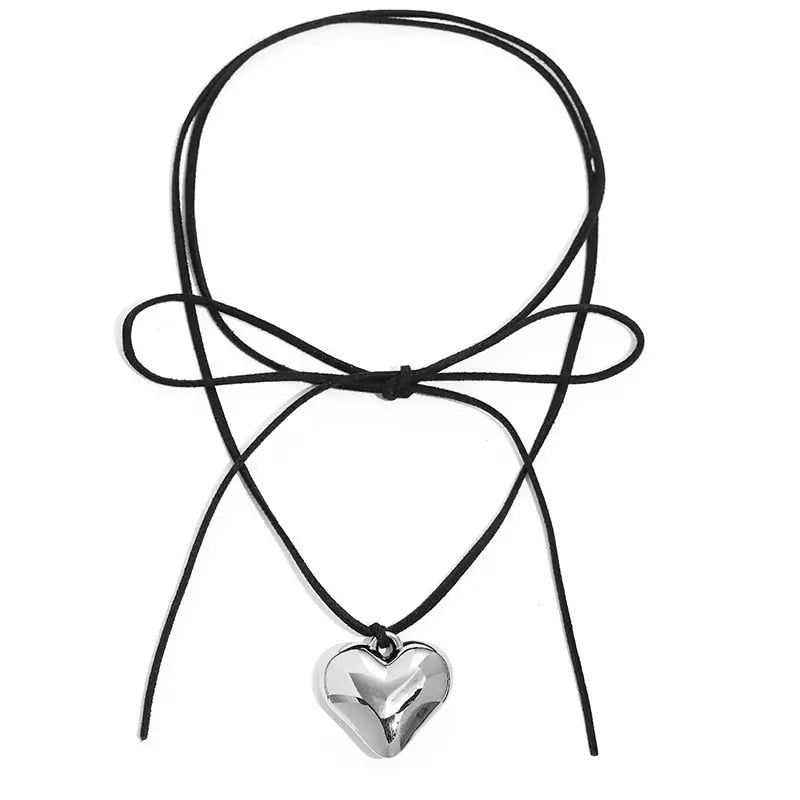 DIY-Schmuck, verstellbare Kette, Herz-Halsband für Damen 