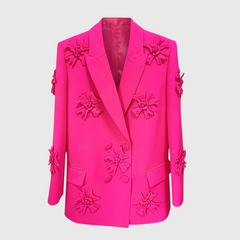 FUCHSIA Blazer mit Blumen