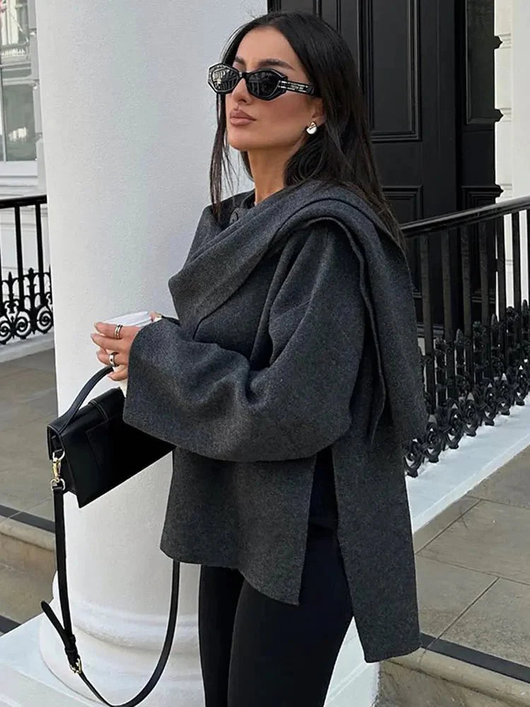 Eleganter Trenchcoat aus Wolle | Vintage Wintermode für Damen 