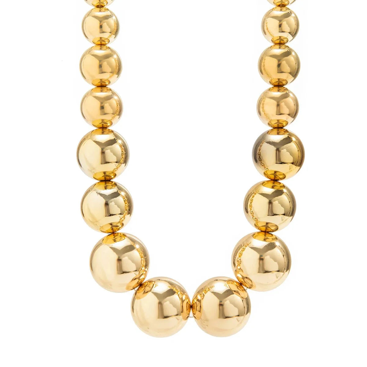 Übertriebene CCB Big Ball Beads Choker Halskette - Hip Hop Fashion Statement 