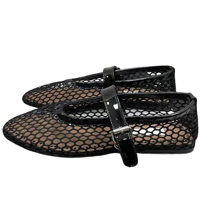 Modische Ballerinas aus Mesh für Damen