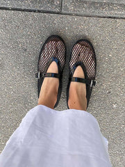 Modische Ballerinas aus Mesh für Damen