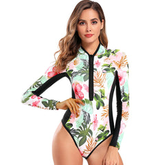 Fresh Tropical Langarm-Rashguard-Badeanzug