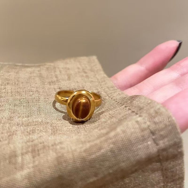 Anillos elegantes de cristal para mujer