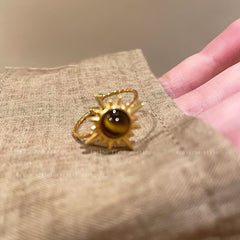 Anillos elegantes de cristal para mujer
