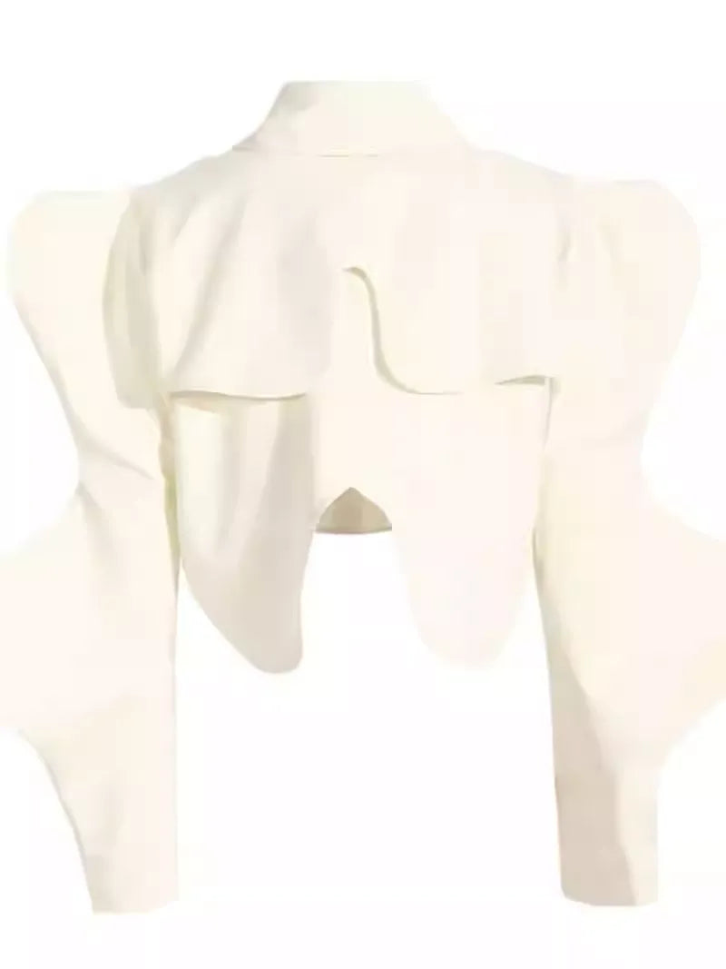 SHORT 2 PIECE JACKET with PUFF SLEEVES