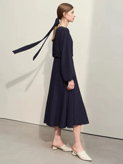 Minimalismus 2024 Frühling Damen Chiffonkleid