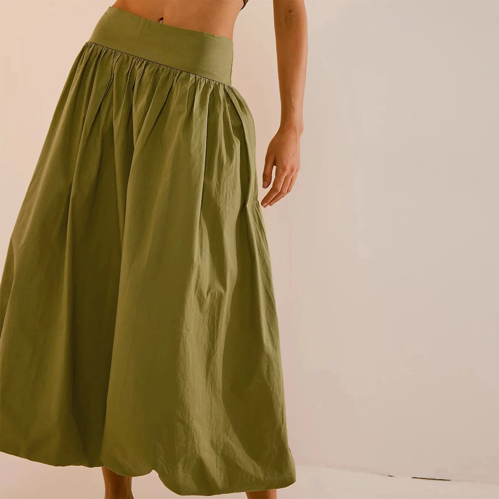 Puffball Summer Midi-Skirt