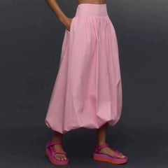 Puffball Summer Midi-Skirt