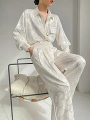 Traje estilo urbano de rayón jacquard