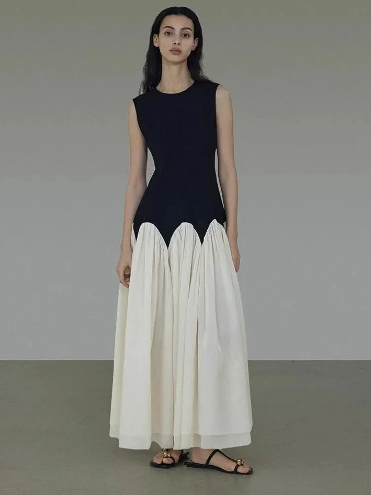 Round Neck Sleeveless Summer Dress