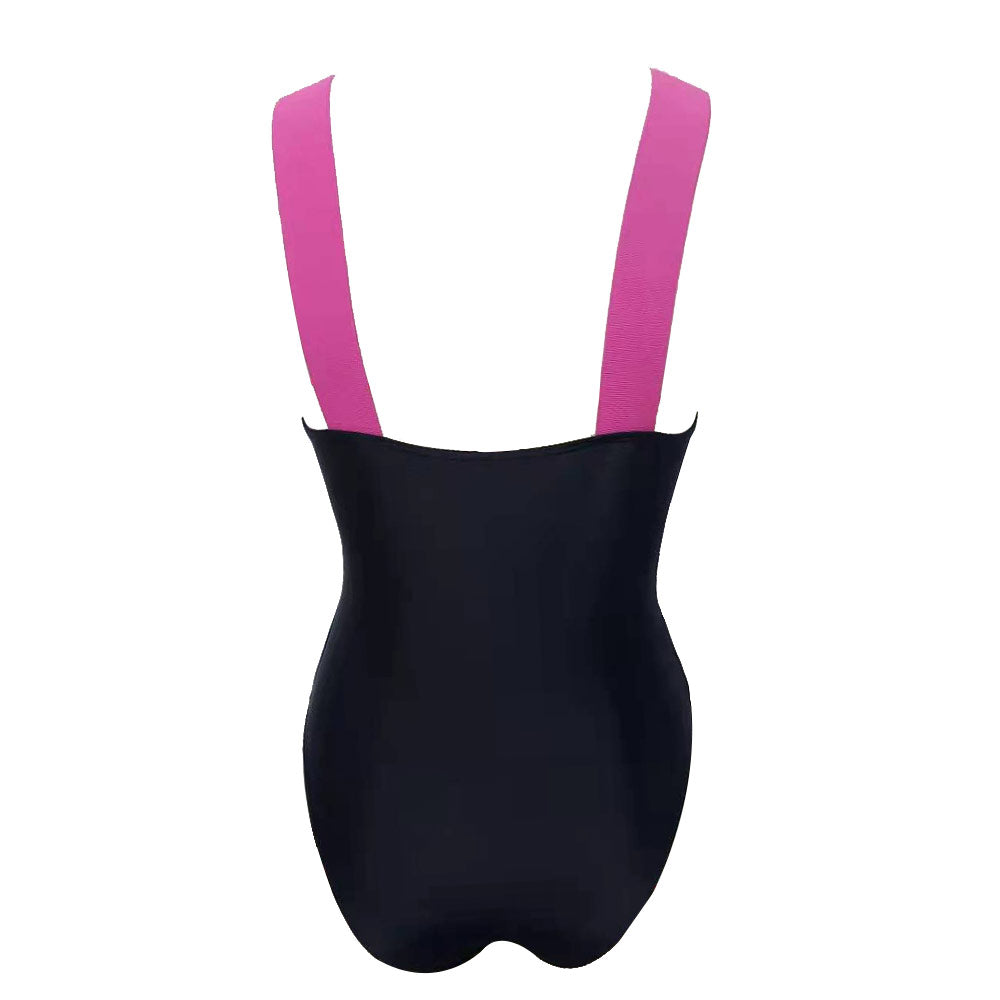 High Cut V Neck Underwire Brazilian One Piece Swimsuit