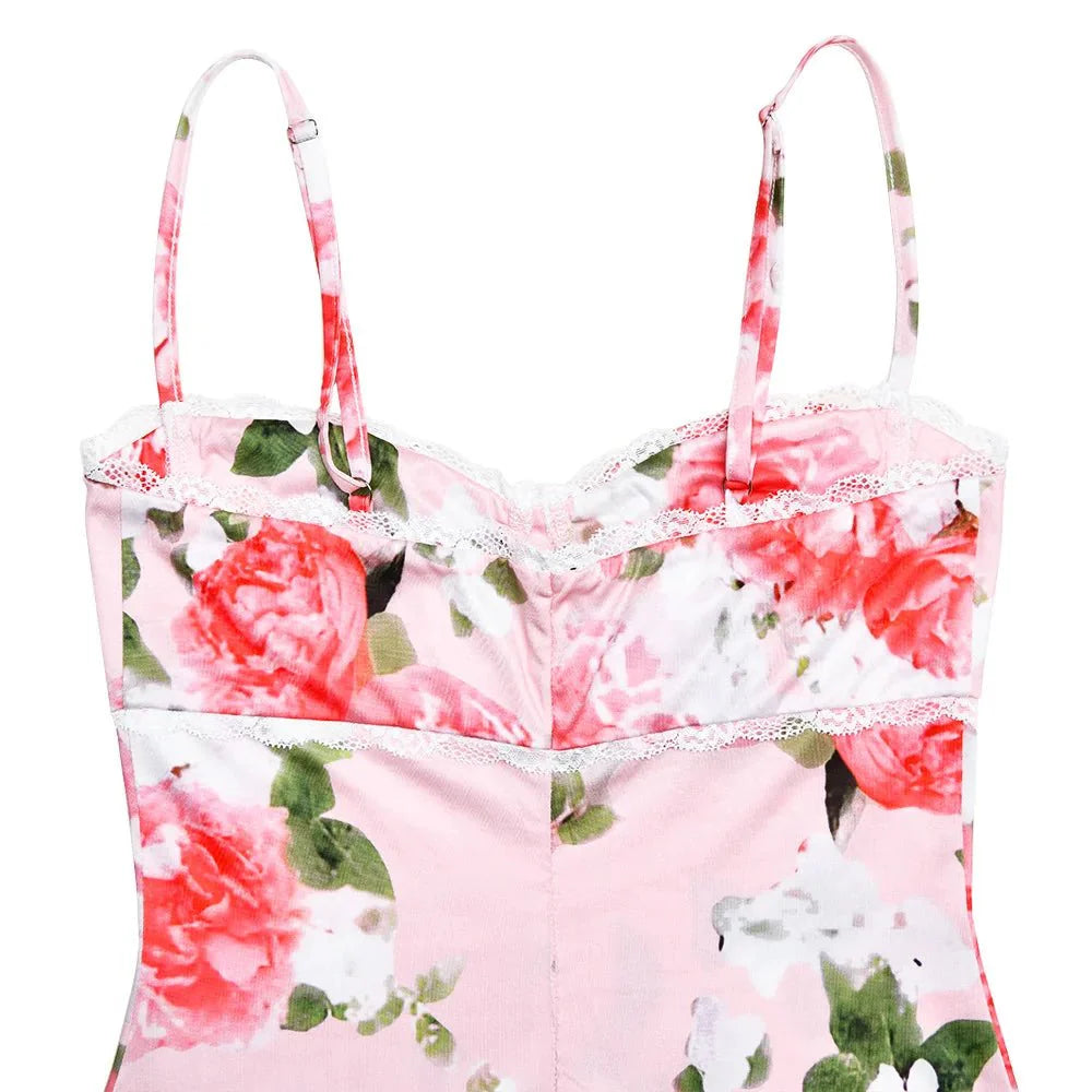 Vestido largo ajustado con tirantes finos y espalda descubierta para mujer