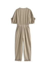 Step into 2023: Elegant Solid Color Slim Long Jumpsuit.