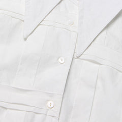 Stilvolles Button-Down-Hemd mit geflochtenem Detail und spitzem Kragen