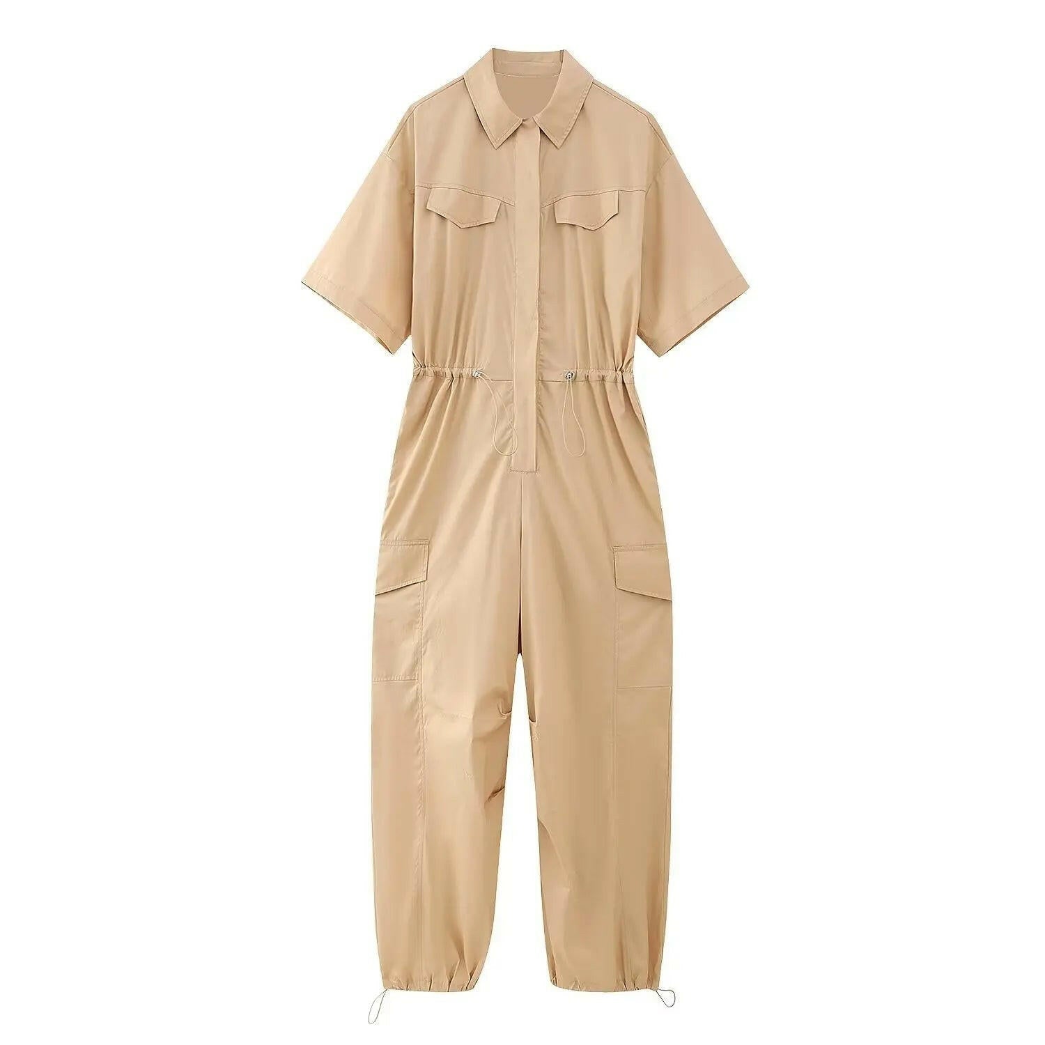 Summer Women's Cargo Jumpsuit Streetwear