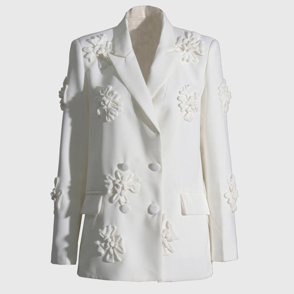 Blazer BLANCO con Flores