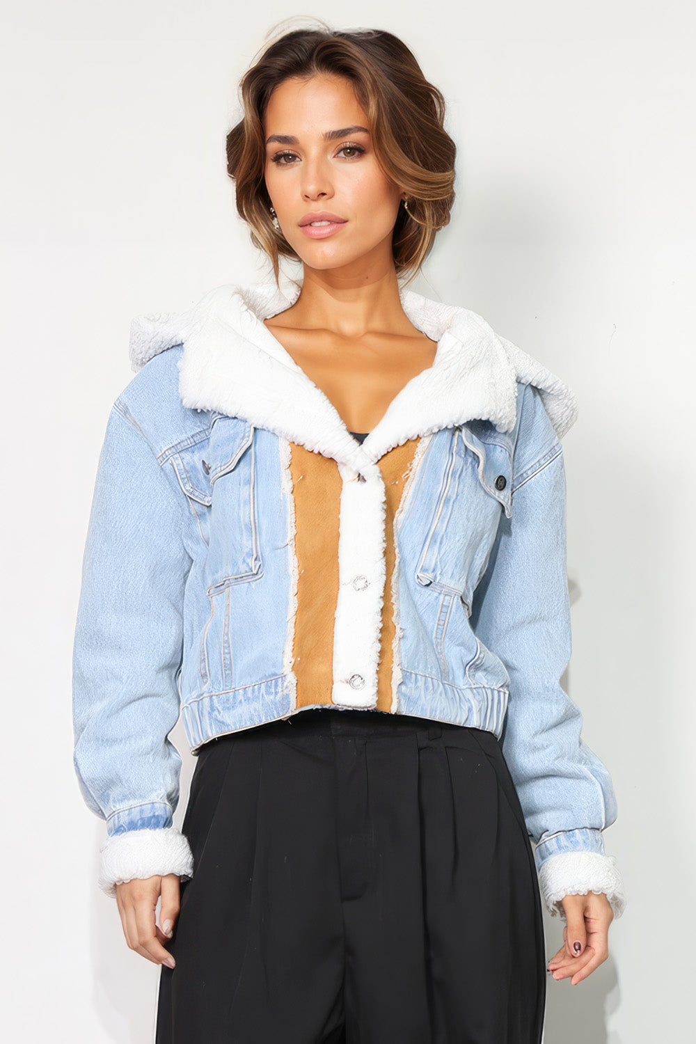 Denim Wool Jacket - Blue
