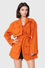 Cambered Cargojacke - Orange