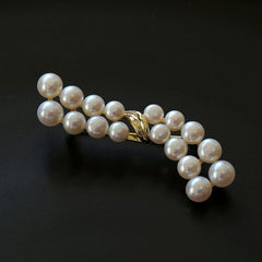 VICTORIAN FANTASIA 18K Gold Plated Luster Freshwater Pearl Branch Brooch