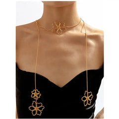 Collar con colgante de flores vintage: elegante joya floral 