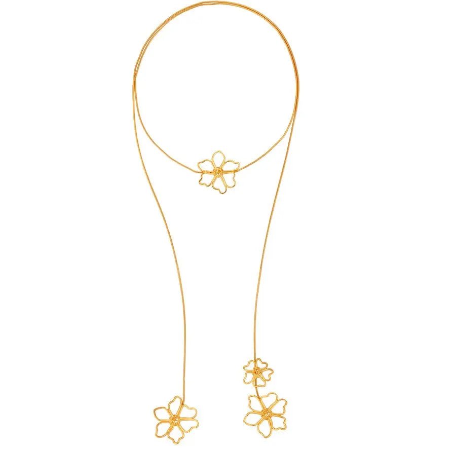 Collar con colgante de flores vintage: elegante joya floral 