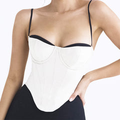 FUYUKO WHITE CORSET with STRAPS