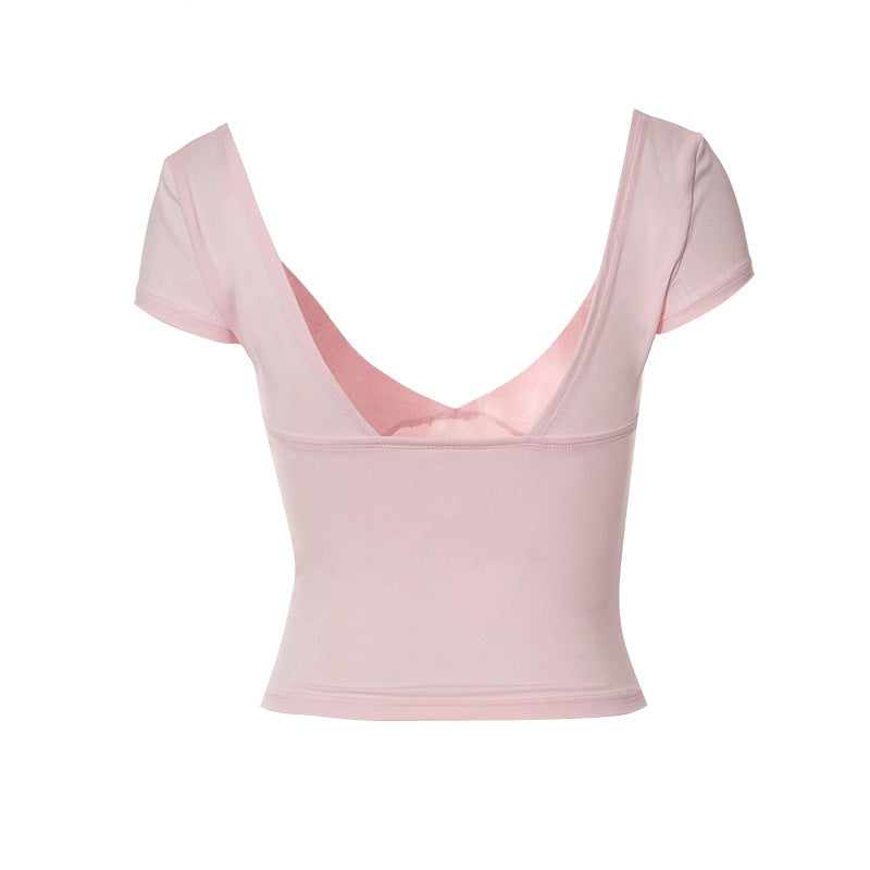 LYMMB TOP SIN MANGAS CON CUELLO EN V