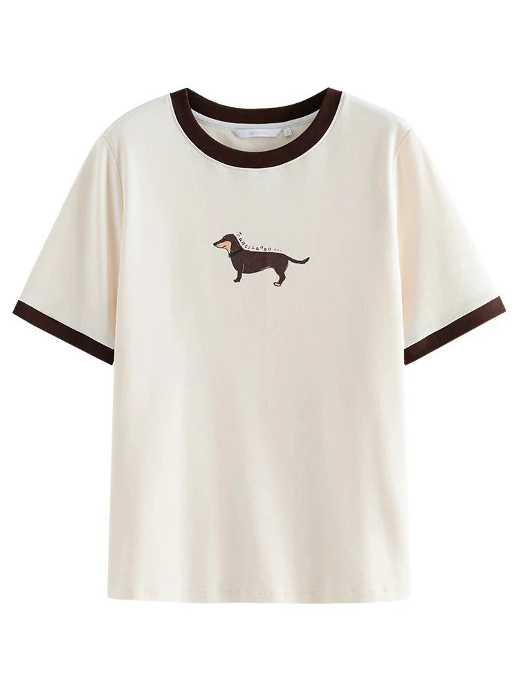 Women's Animal Print Cotton Tee